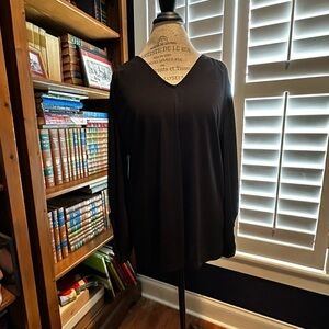 Karl Lagerfeld Black Long Sleeve Top